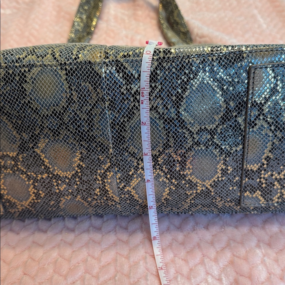 HOBO Brown and Gold Snake-Print Hobo Bag - Picture 12 of 12
